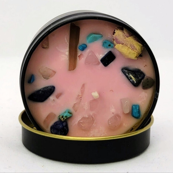 Connection (strawberry scented) LacedMagic Natural "Intention" Candles 3oz - Picture 2 of 7